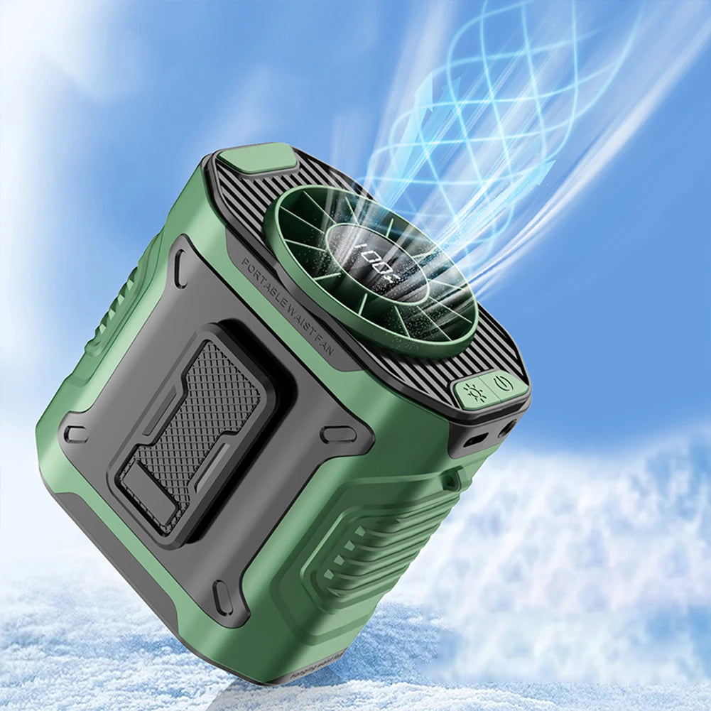 AeroCool Pro – Ventilador Portátil de Cintura y cuello con 100 velocidades y larga duración de su bateria