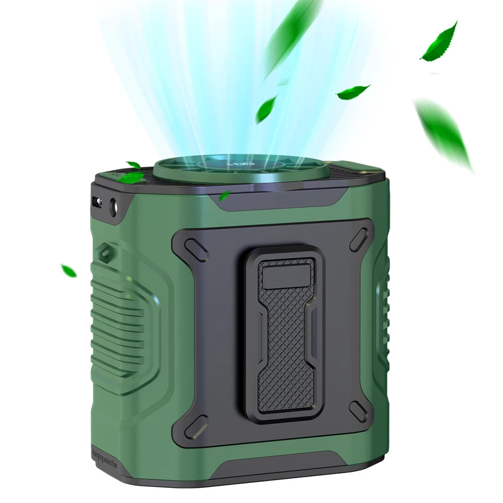 AeroCool Pro – Ventilador Portátil de Cintura y cuello con 100 velocidades y larga duración de su bateria